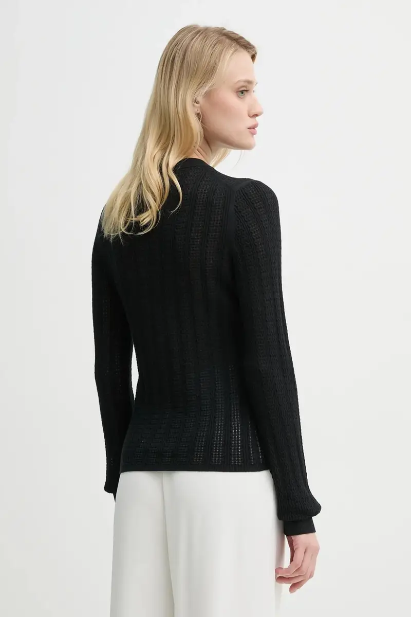 maglione in cotone donna colore nero 31316 miniatura 3