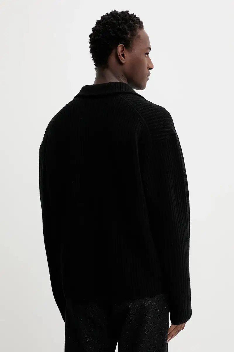 maglione in lana uomo colore nero 31897 miniatura 3