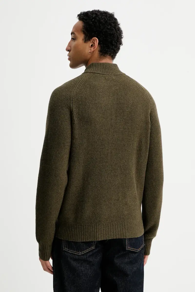 maglione in lana uomo colore verde 31692 miniatura 3