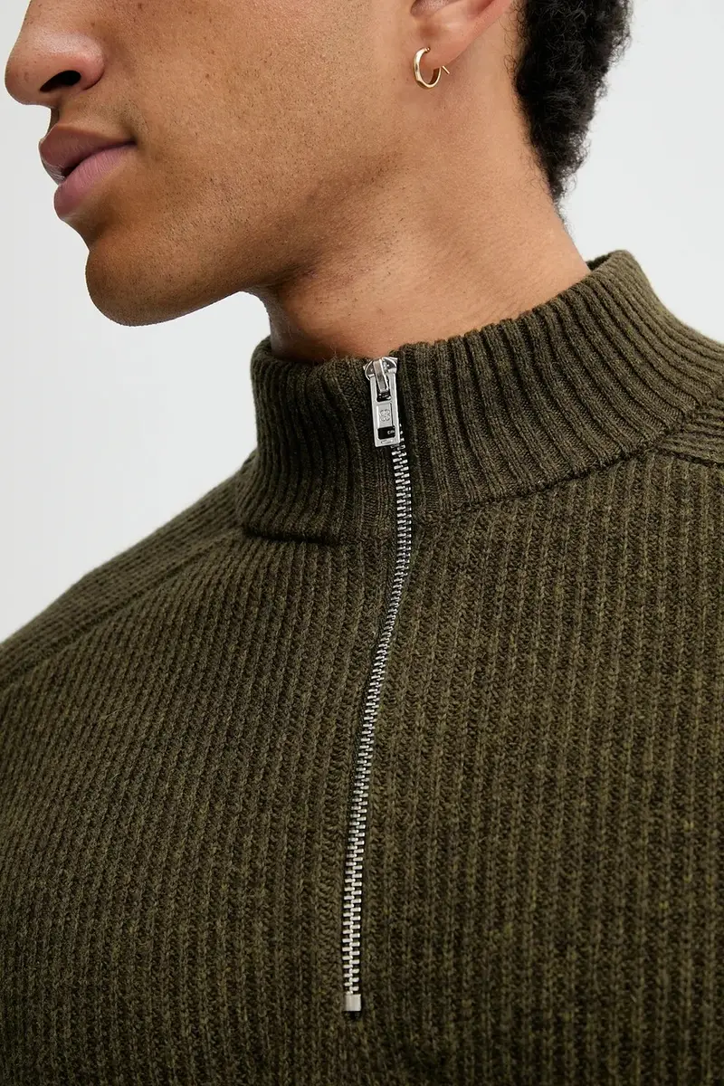 maglione in lana uomo colore verde 31692 miniatura 5