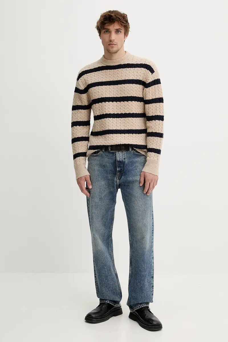 maglione uomo colore beige 31466 miniatura 2