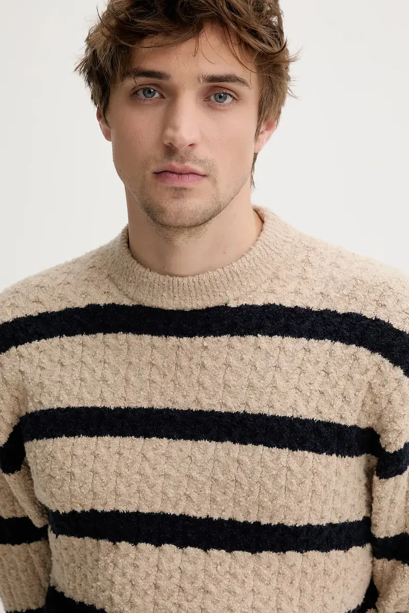 maglione uomo colore beige 31466 miniatura 4