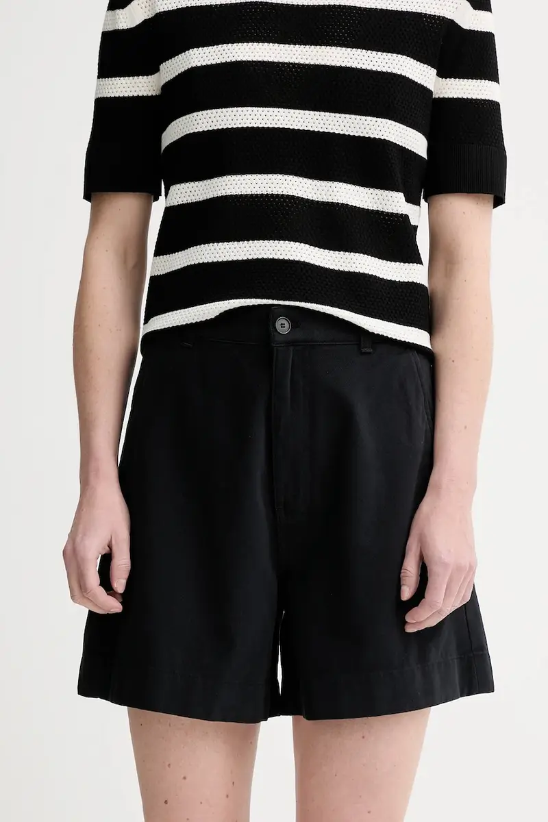 pantaloncini in cotone donna colore nero 31423.FK