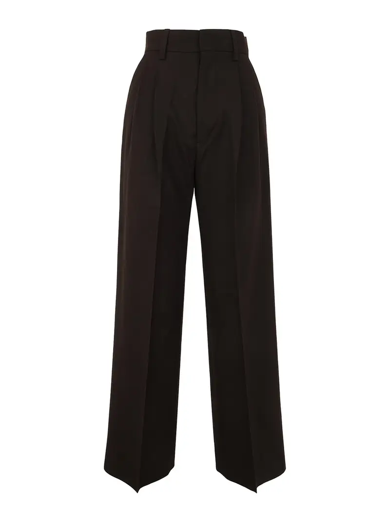 Pantalone Darcey in lana Marrone