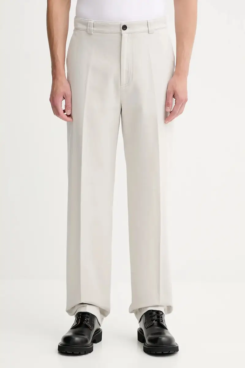 pantaloni in cotone uomo colore grigio 31433