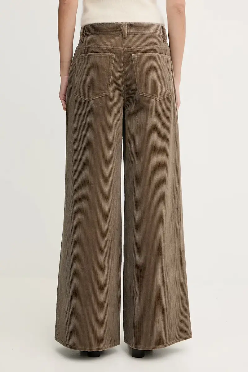 pantaloni in velluto a coste Verde miniatura 3