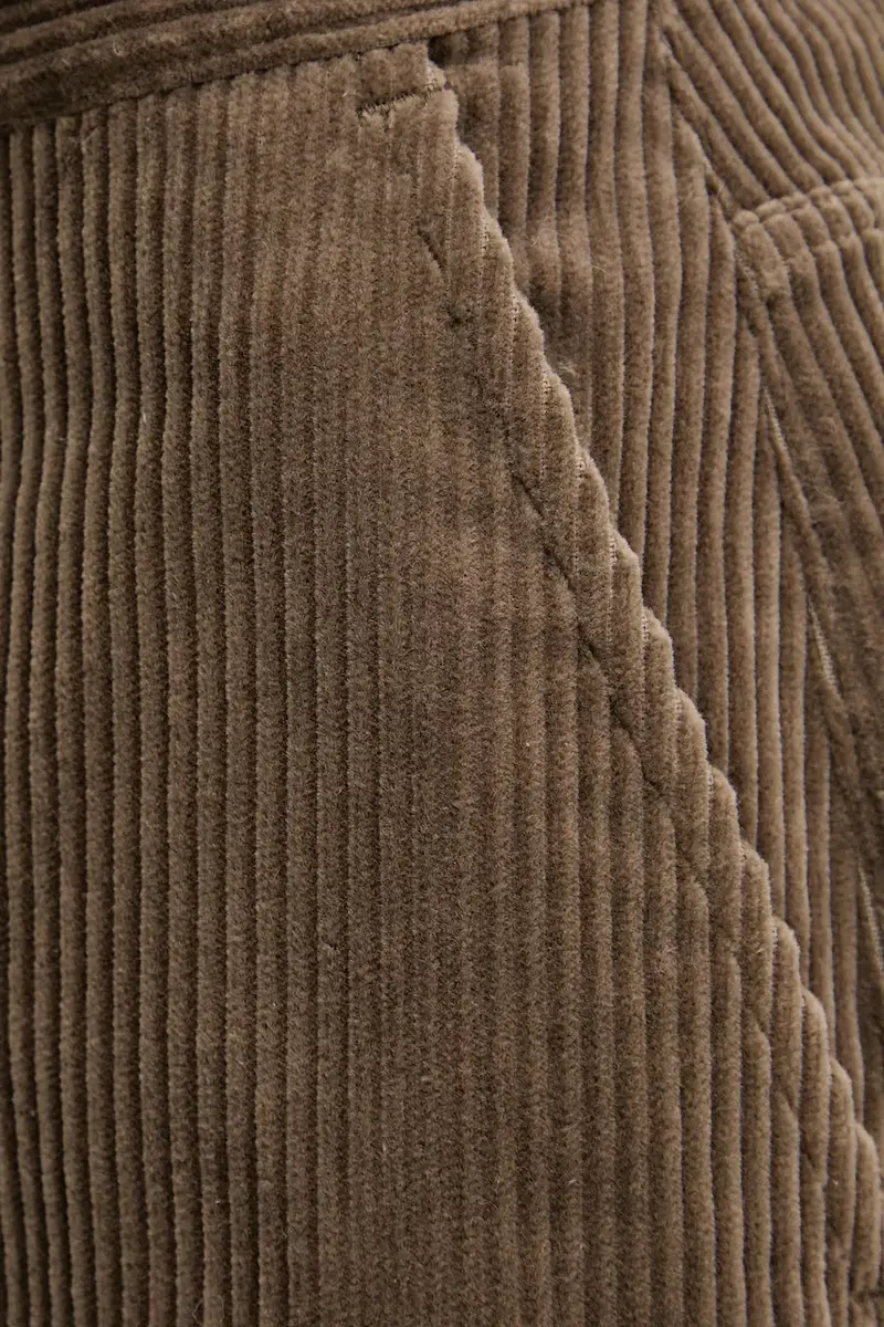 pantaloni in velluto a coste Verde miniatura 4