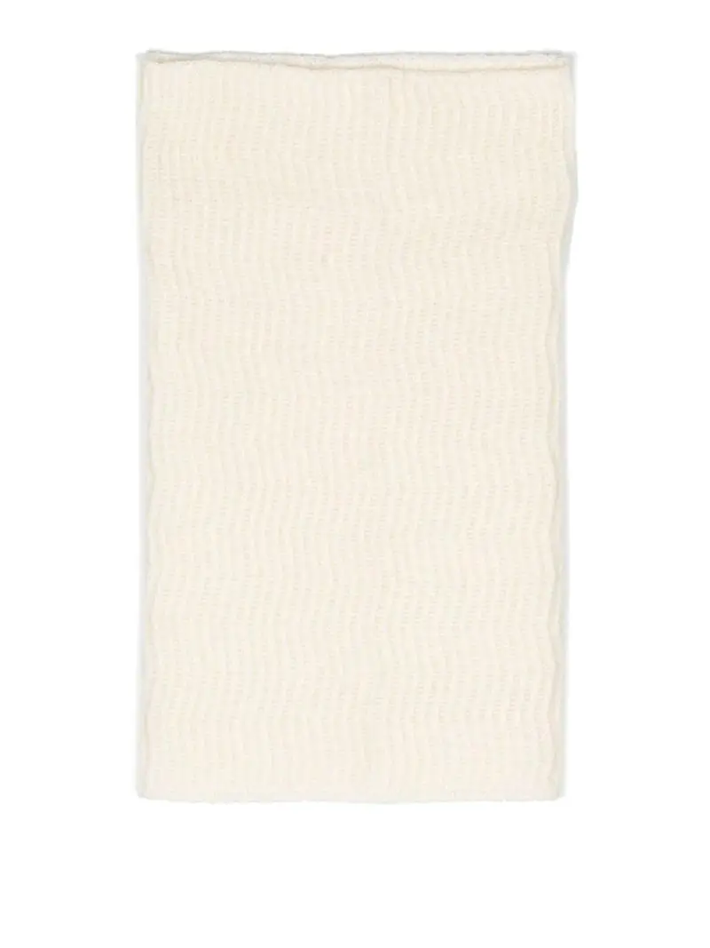 Snood lavorato a maglia Bianco