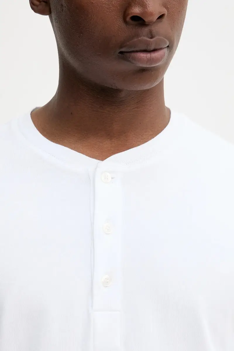 top a maniche lunghe in cotone colore bianco 31498 miniatura 5