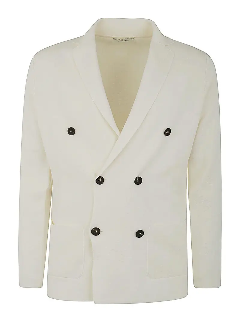 Giacca doppiopetto Bianco
