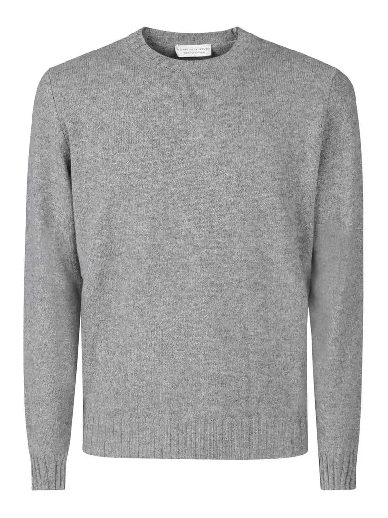 Girocollo Lana Cashmere Grigio