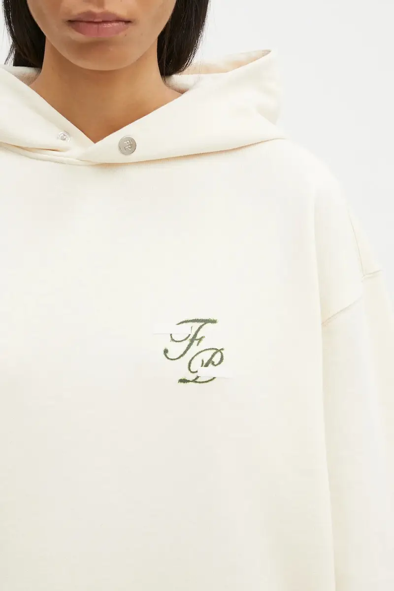 felpa in cotone colore beige con cappuccio 80699849936 miniatura 4