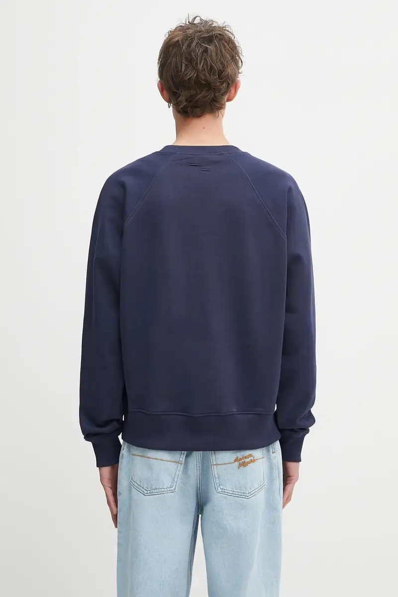 felpa in cotone Embroidered Knot Blu navy miniatura 3