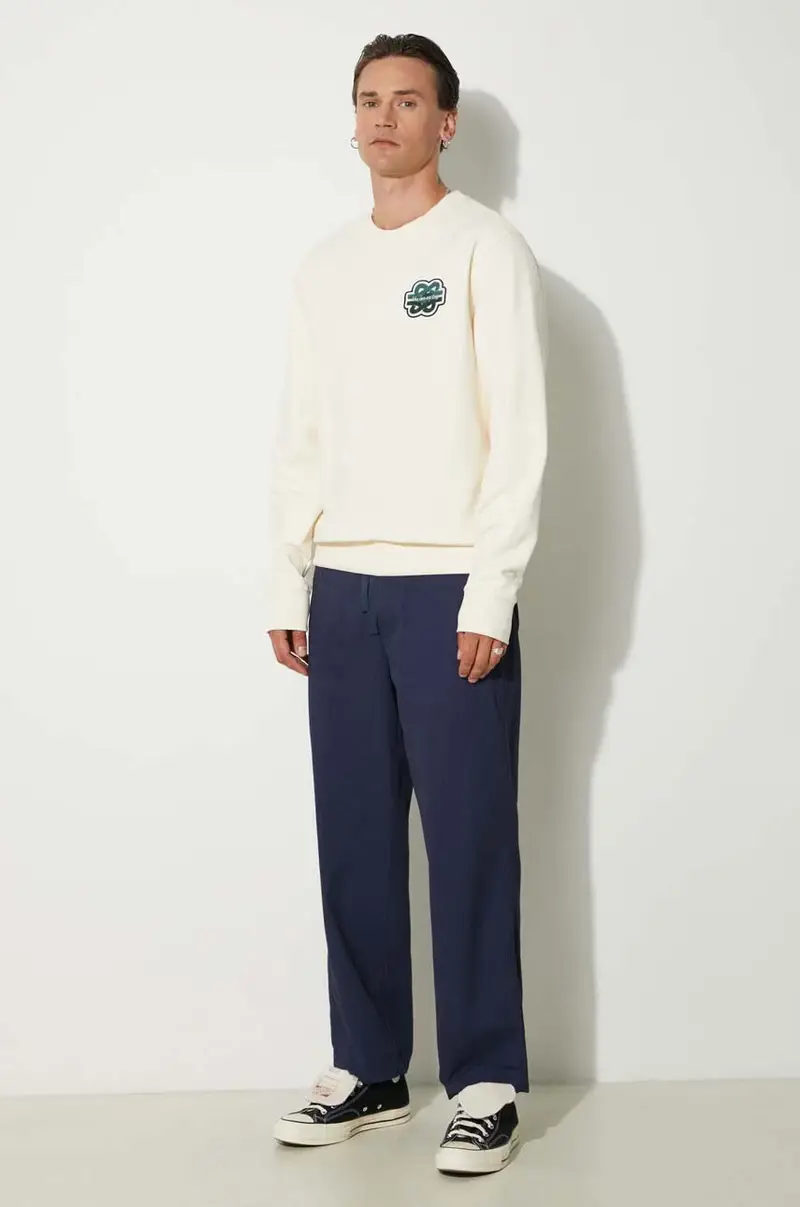 felpa in cotone Gowtu Beige miniatura 2