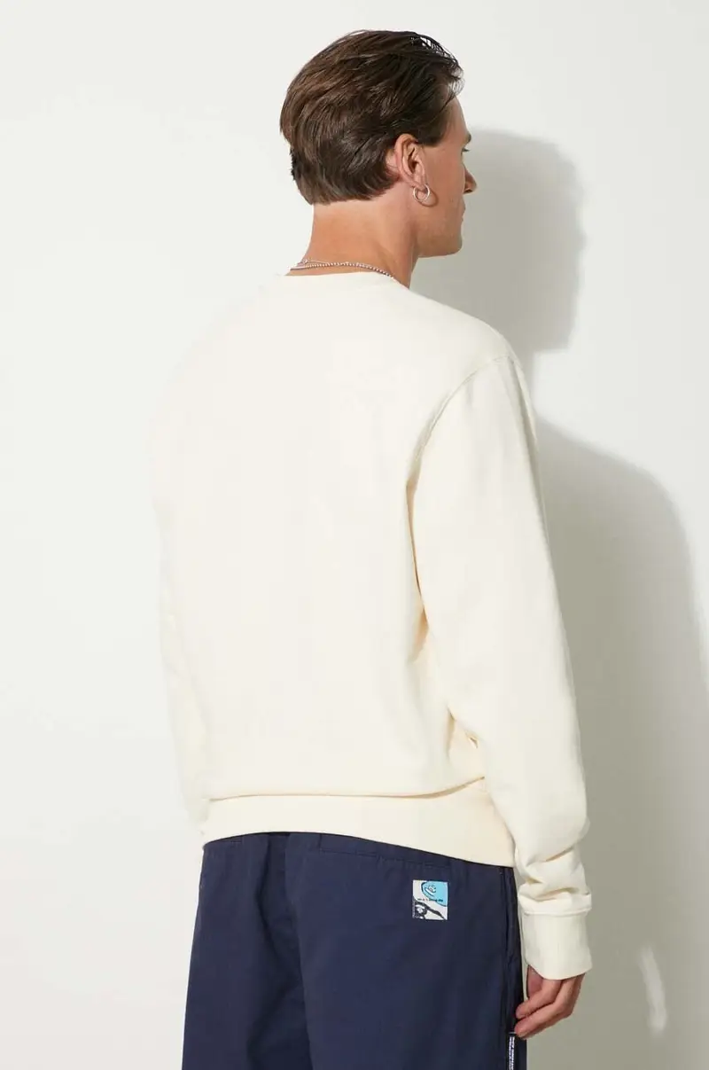 felpa in cotone Gowtu Beige miniatura 3