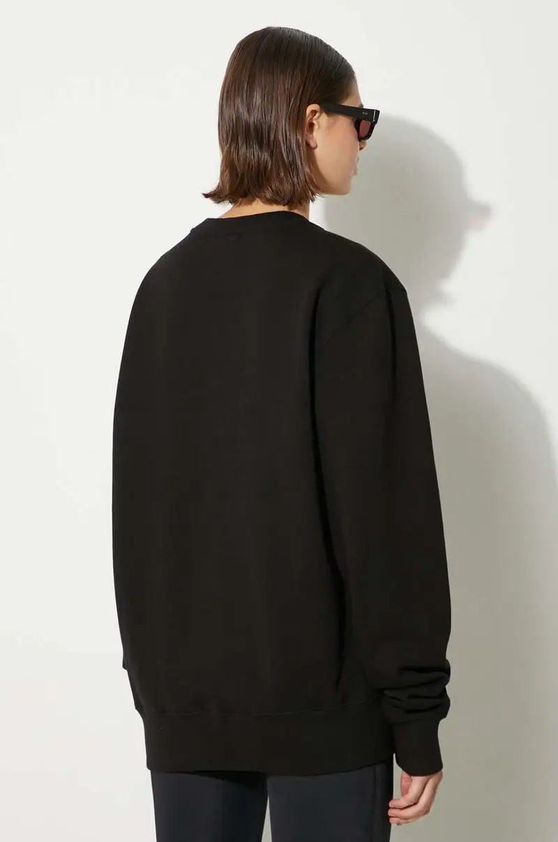 felpa in cotone Gowtu Nero miniatura 4