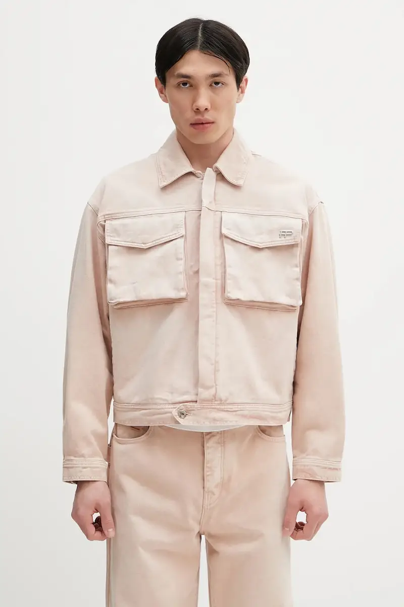 giacca di jeans Denim colore rosa 78620769974