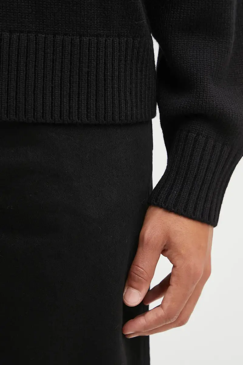 maglione con lana Knit Sweater Knot colore nero 422575500265 miniatura 5