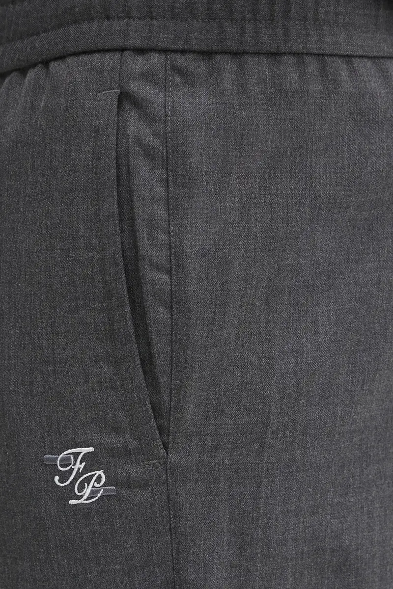 pantaloni in misto lana Coach Twill Wool uomo colore blu navy 422550500247 Grigio miniatura 5