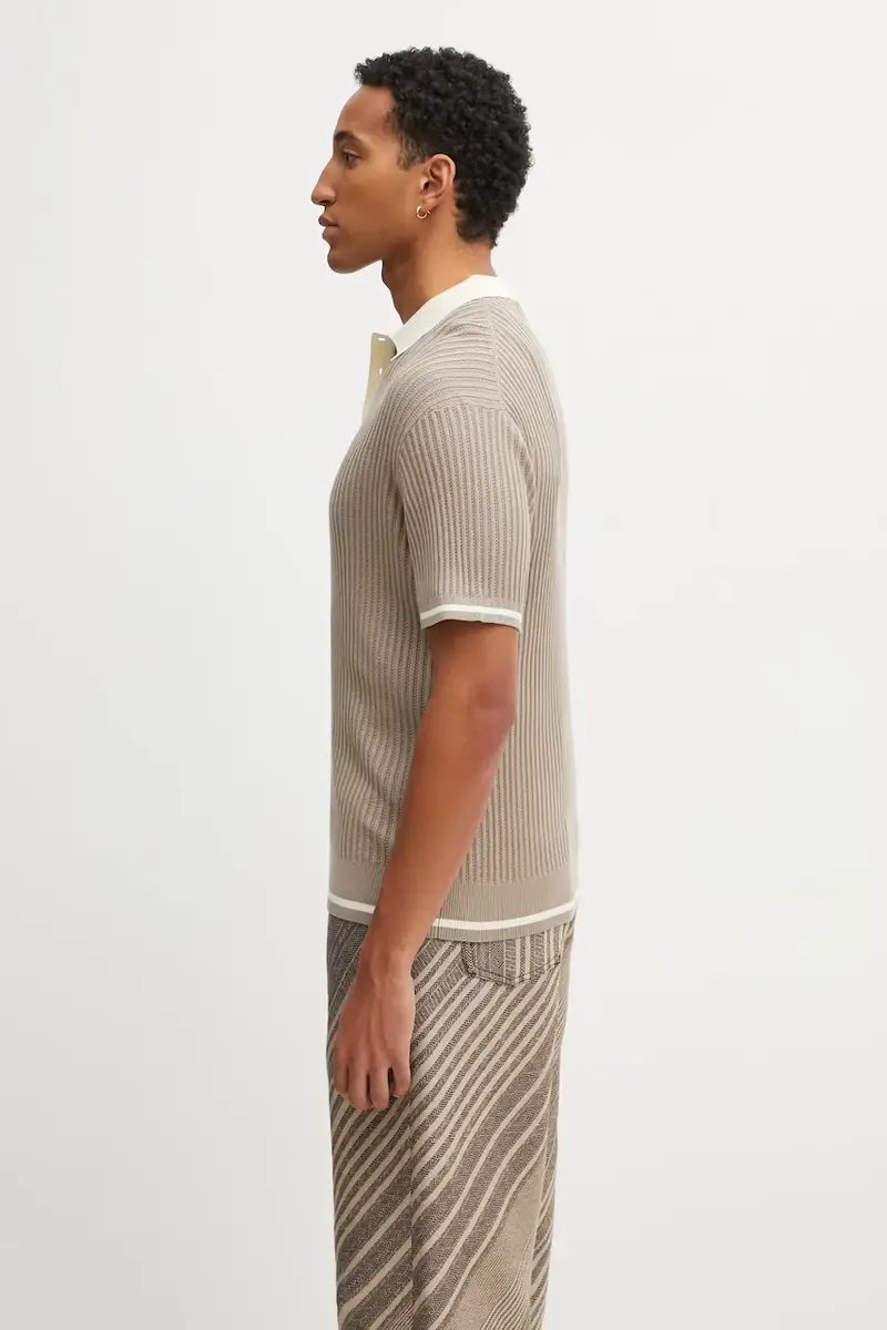 Filling Pieces Polo Uomo Beige 2781086 miniatura 2