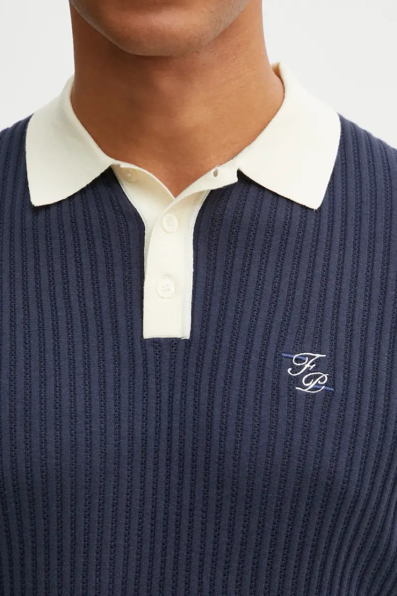 Filling Pieces Polo Uomo Blu 3171418 miniatura 4