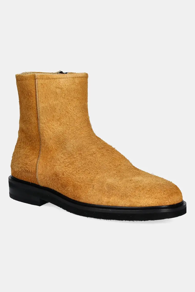 scarpe in camoscio Western Chelsea Suede uomo colore giallo 77922792057