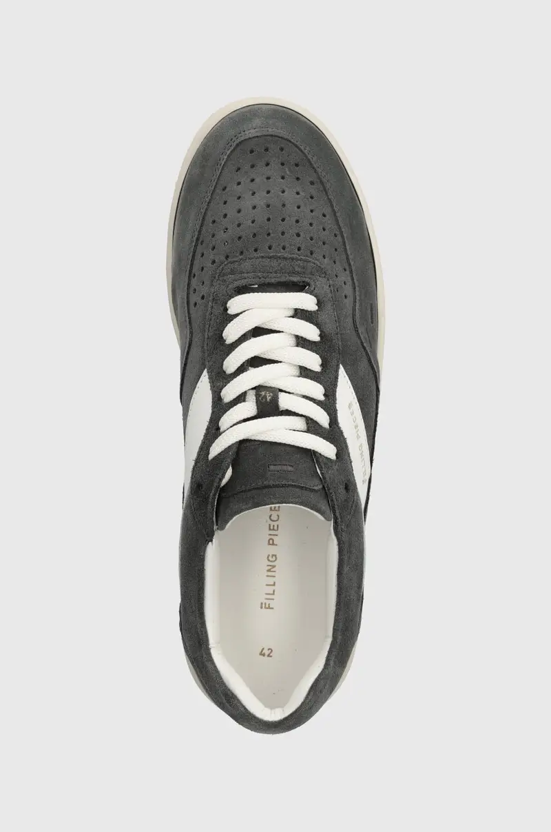 sneakers in camoscio Grigio miniatura 4