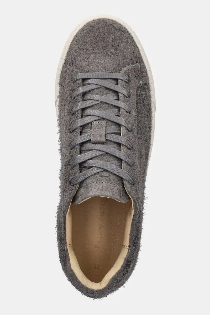 sneakers in camoscio Tiebreak Fuzz Grigio miniatura 4