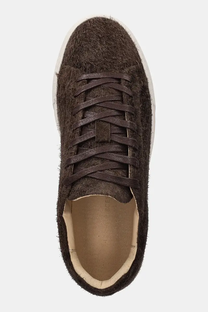 sneakers in camoscio Tiebreak Fuzz Marrone miniatura 4