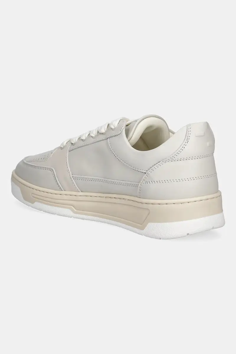 sneakers in pelle Low Vise uomo colore beige 122510300245 miniatura 3