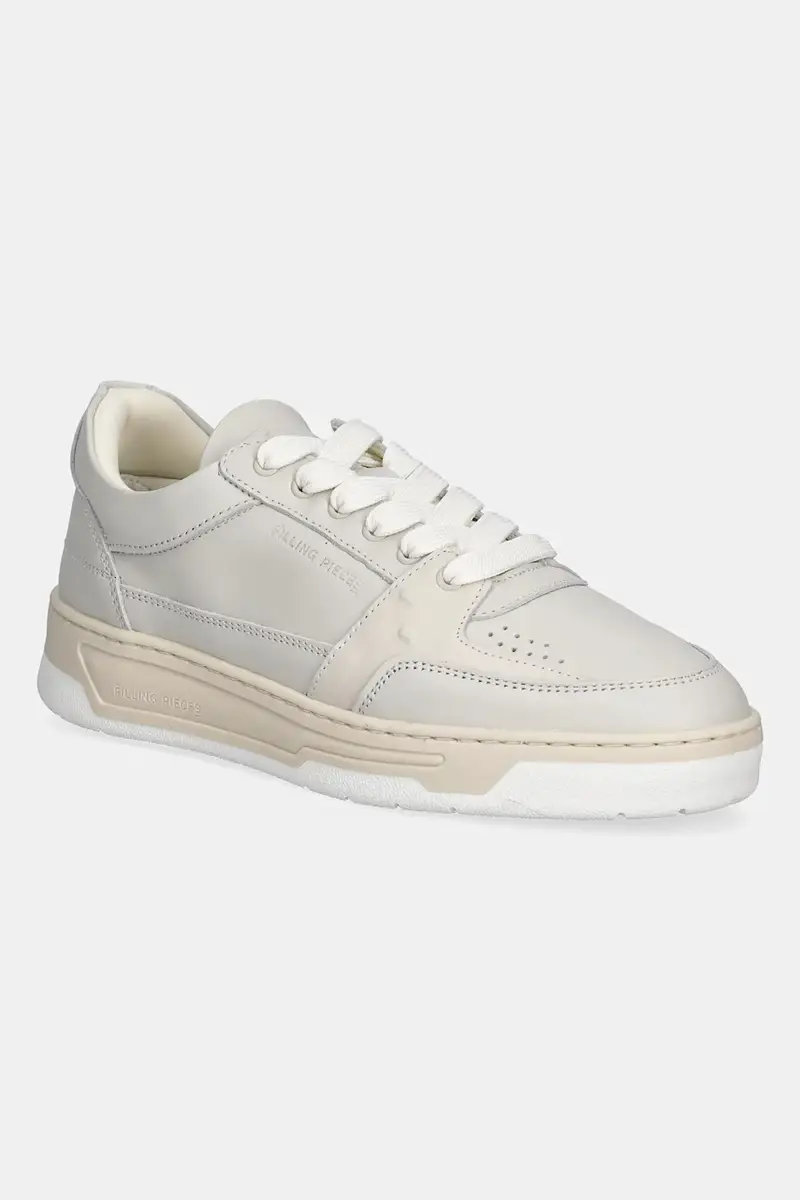 sneakers in pelle Low Vise uomo colore beige 122510300245