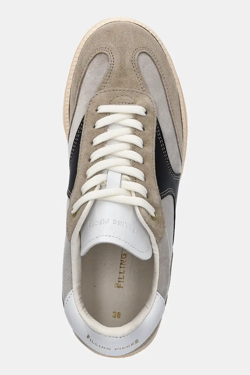 sneakers in pelle Sprinter donna colore beige 68625071919 miniatura 4