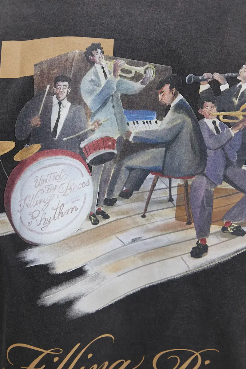 Filling Pieces T-shirt Grigio 3973089 miniatura 4