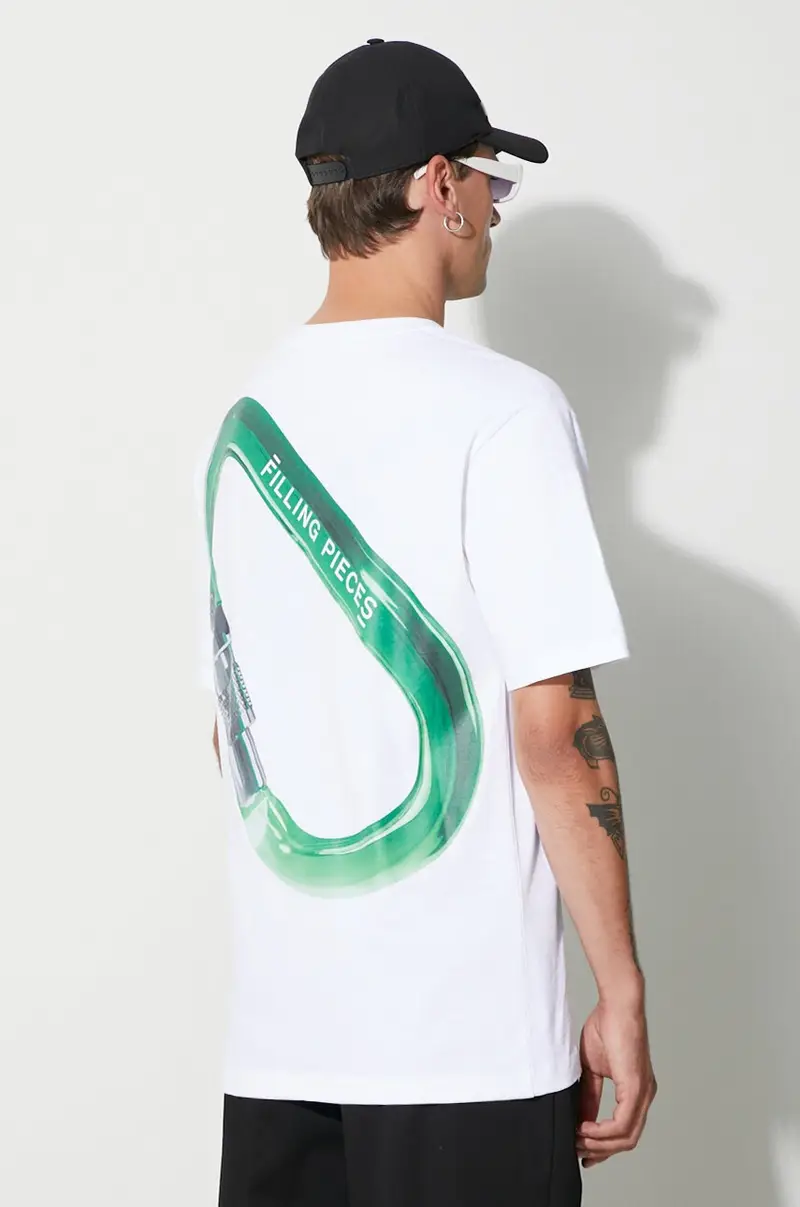 Filling Pieces T-shirt Bianco 2808647 miniatura 3