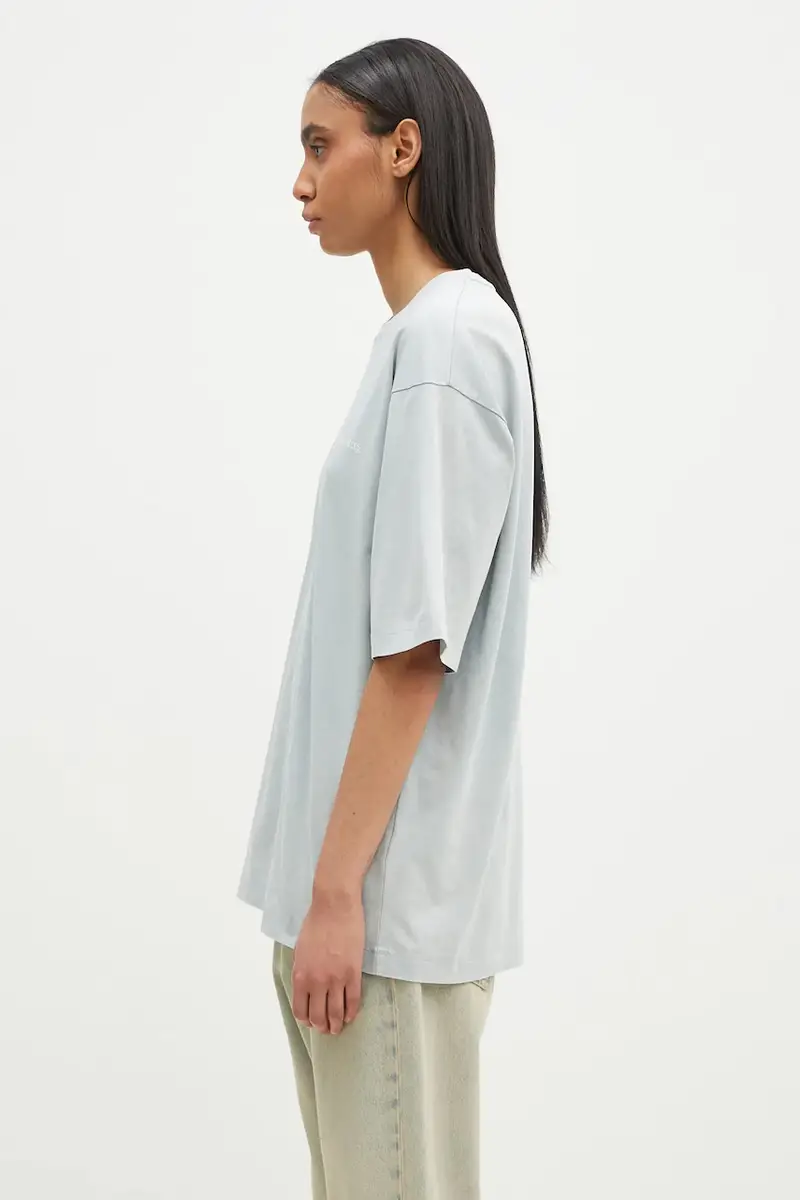 t-shirt in cotone colore grigio 74413789980 miniatura 2