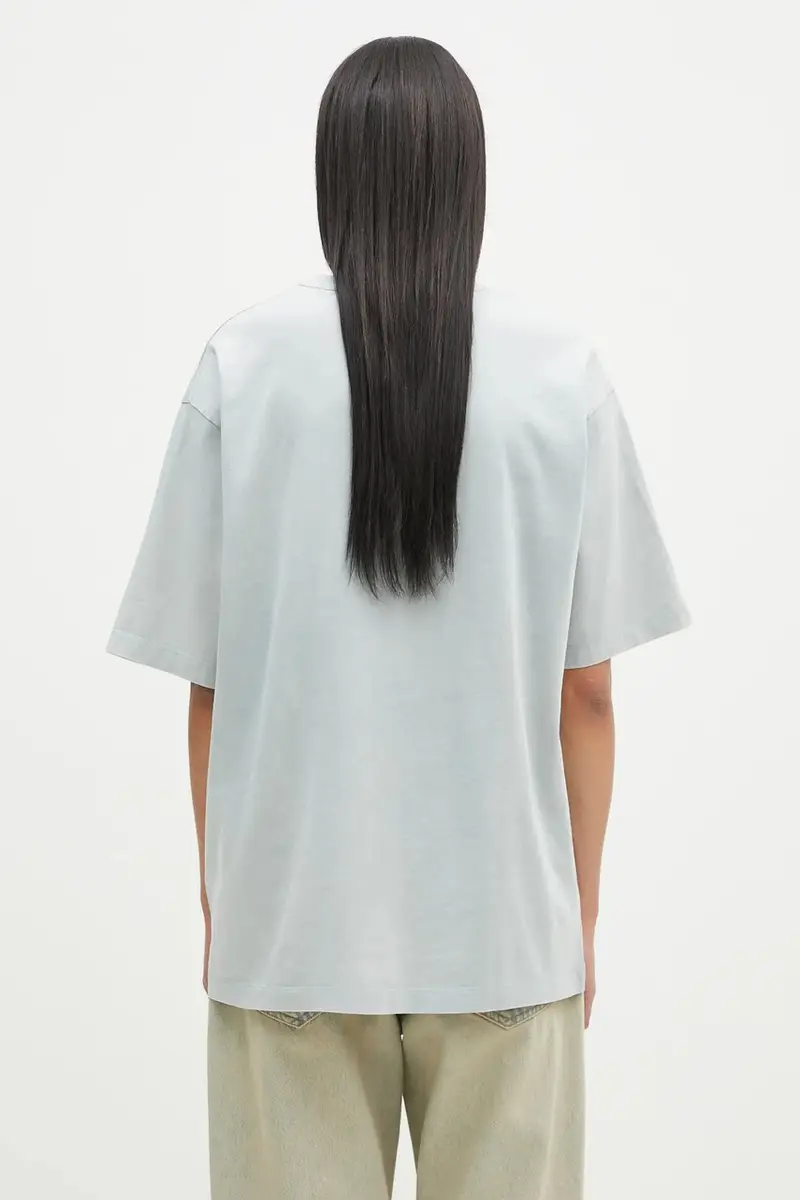 t-shirt in cotone colore grigio 74413789980 miniatura 3