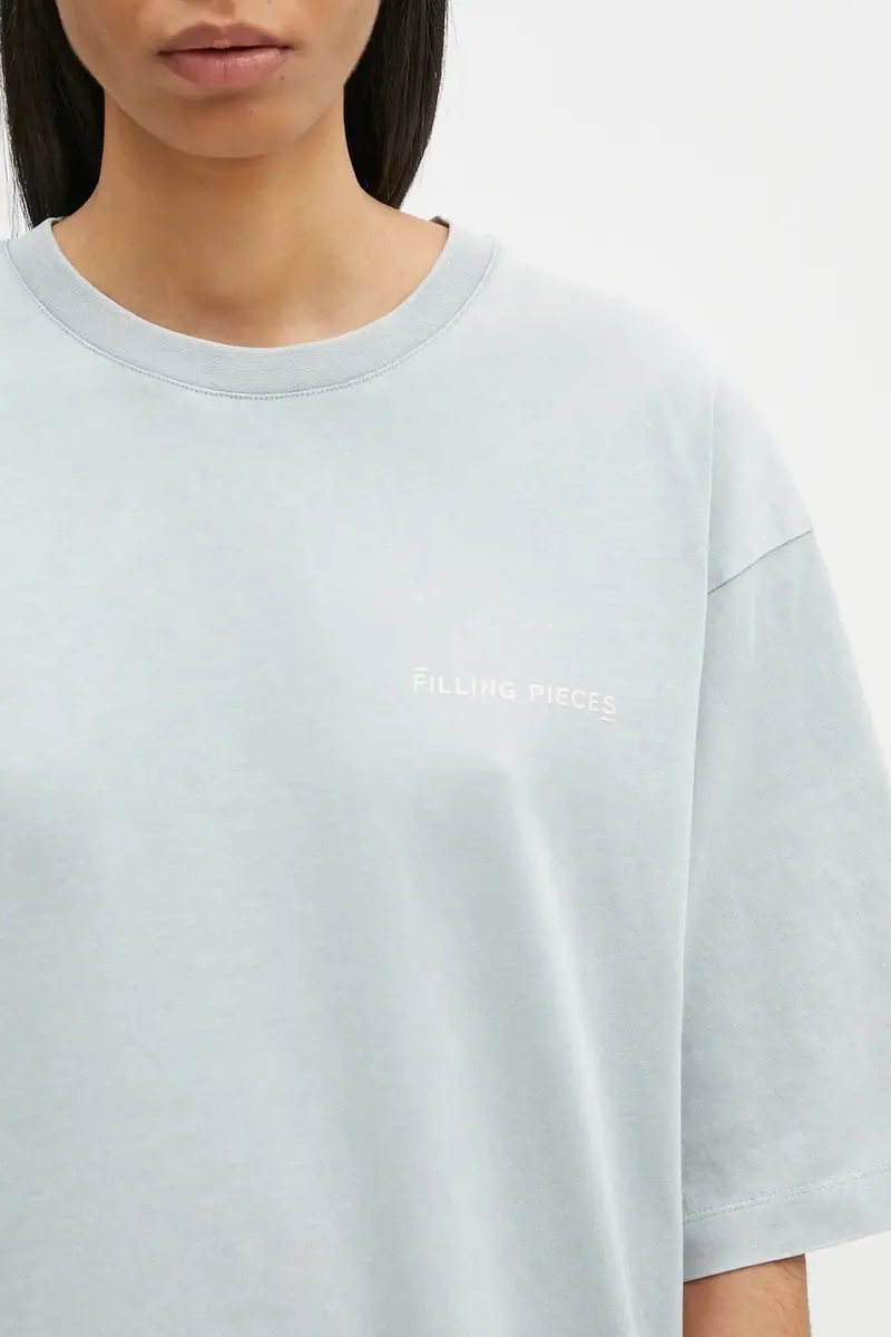 t-shirt in cotone colore grigio 74413789980 miniatura 4