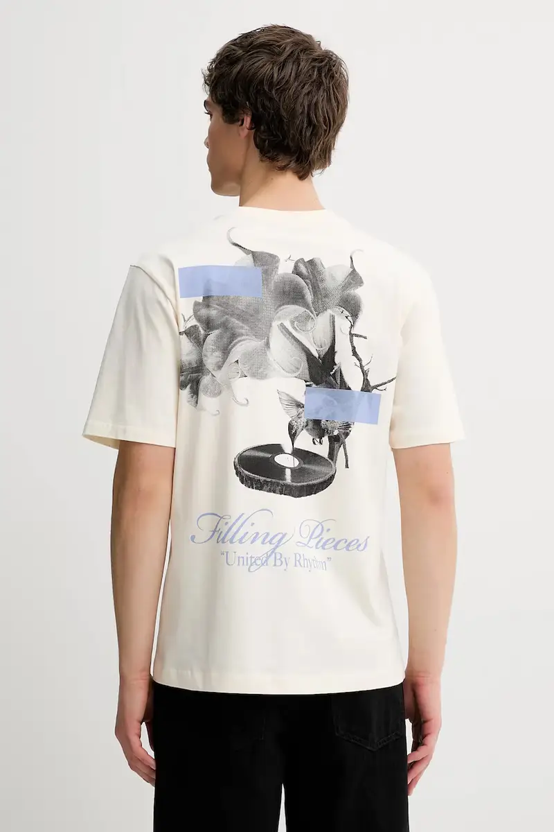 t-shirt in cotone Grammophone Beige