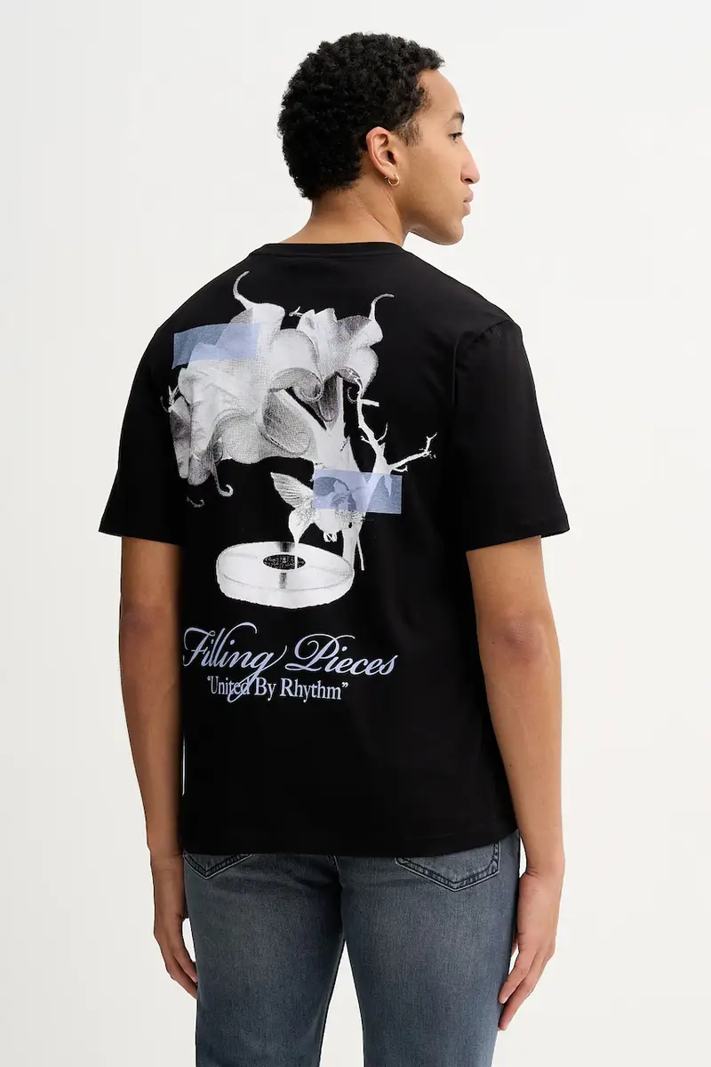 t-shirt in cotone Grammophone Nero