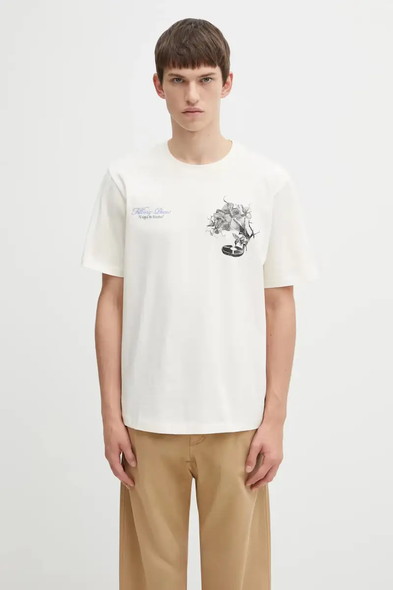 Filling Pieces T-shirt Uomo Beige 3170288 miniatura 3