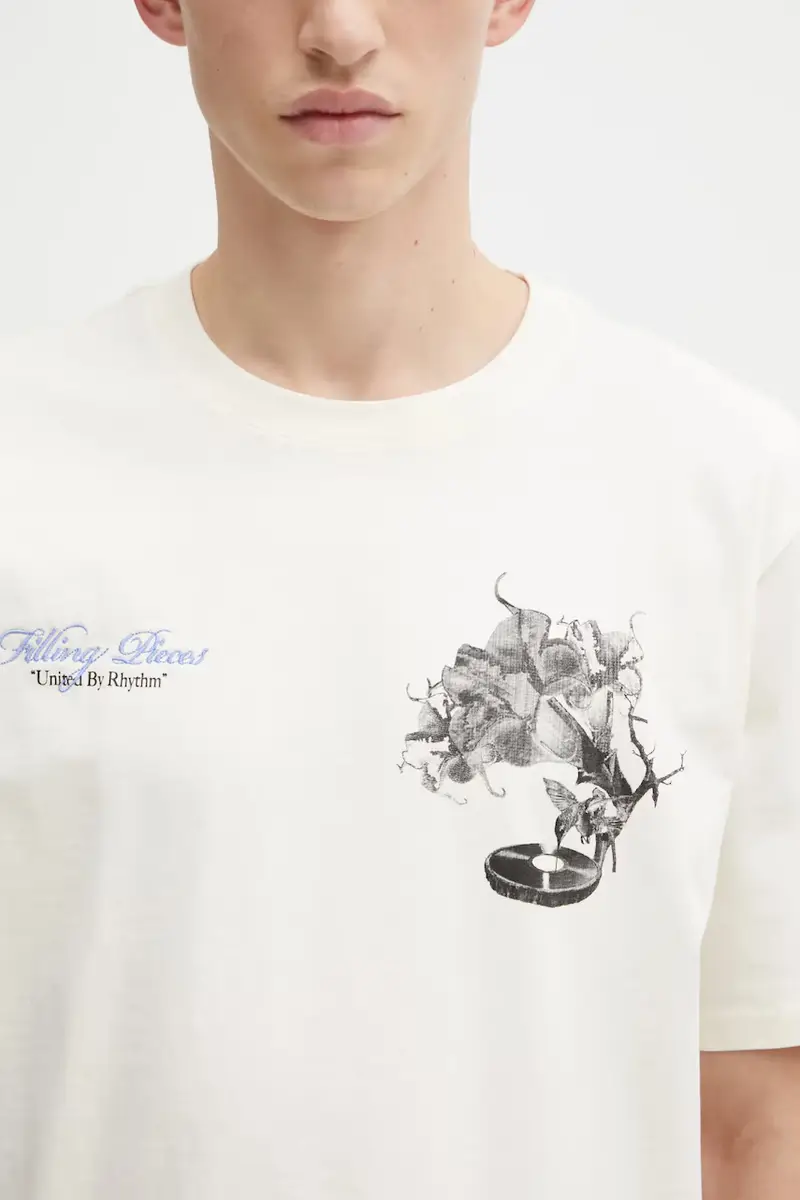 Filling Pieces T-shirt Uomo Beige 3170288 miniatura 4