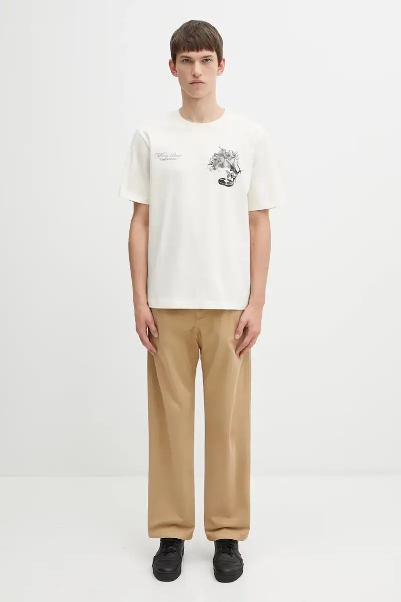 Filling Pieces T-shirt Uomo Beige 3170288 miniatura 5