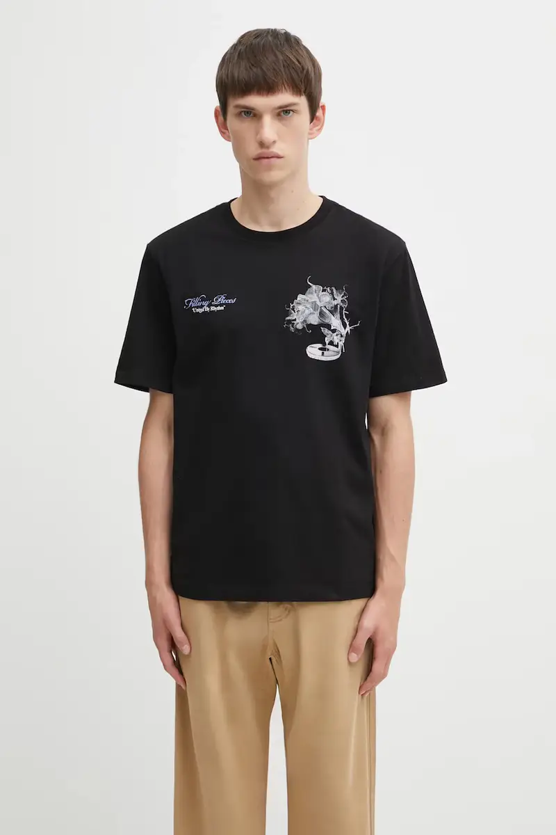 Filling Pieces T-shirt Uomo Nero 3172069 miniatura 3
