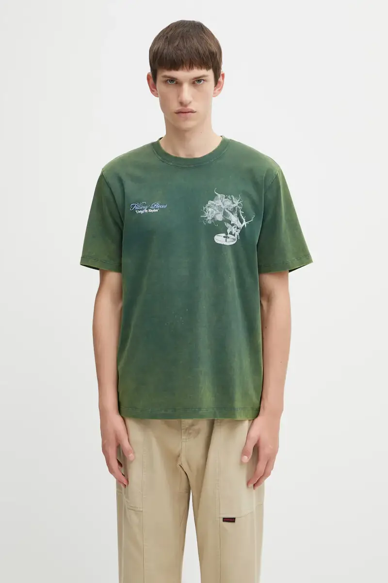Filling Pieces T-shirt Uomo Verde 3172355 miniatura 3