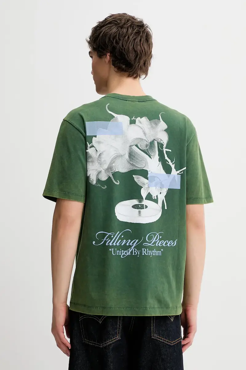 t-shirt in cotone Grammophone Verde