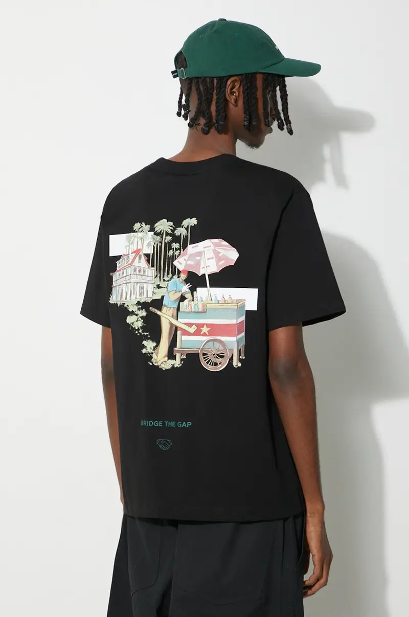 t-shirt in cotone Ice Vendor colore nero 74434011861