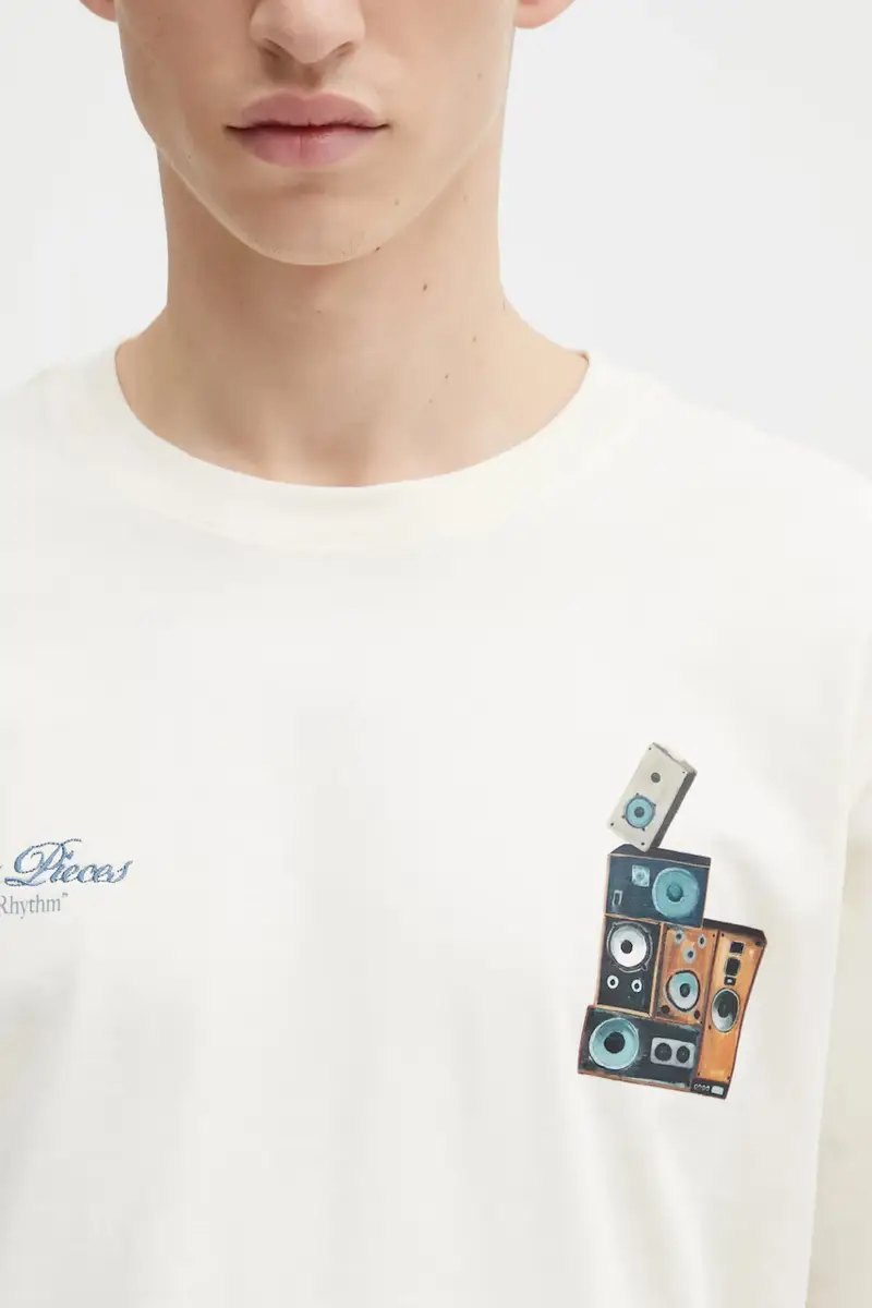 Filling Pieces T-shirt Uomo Beige 3170291 miniatura 4