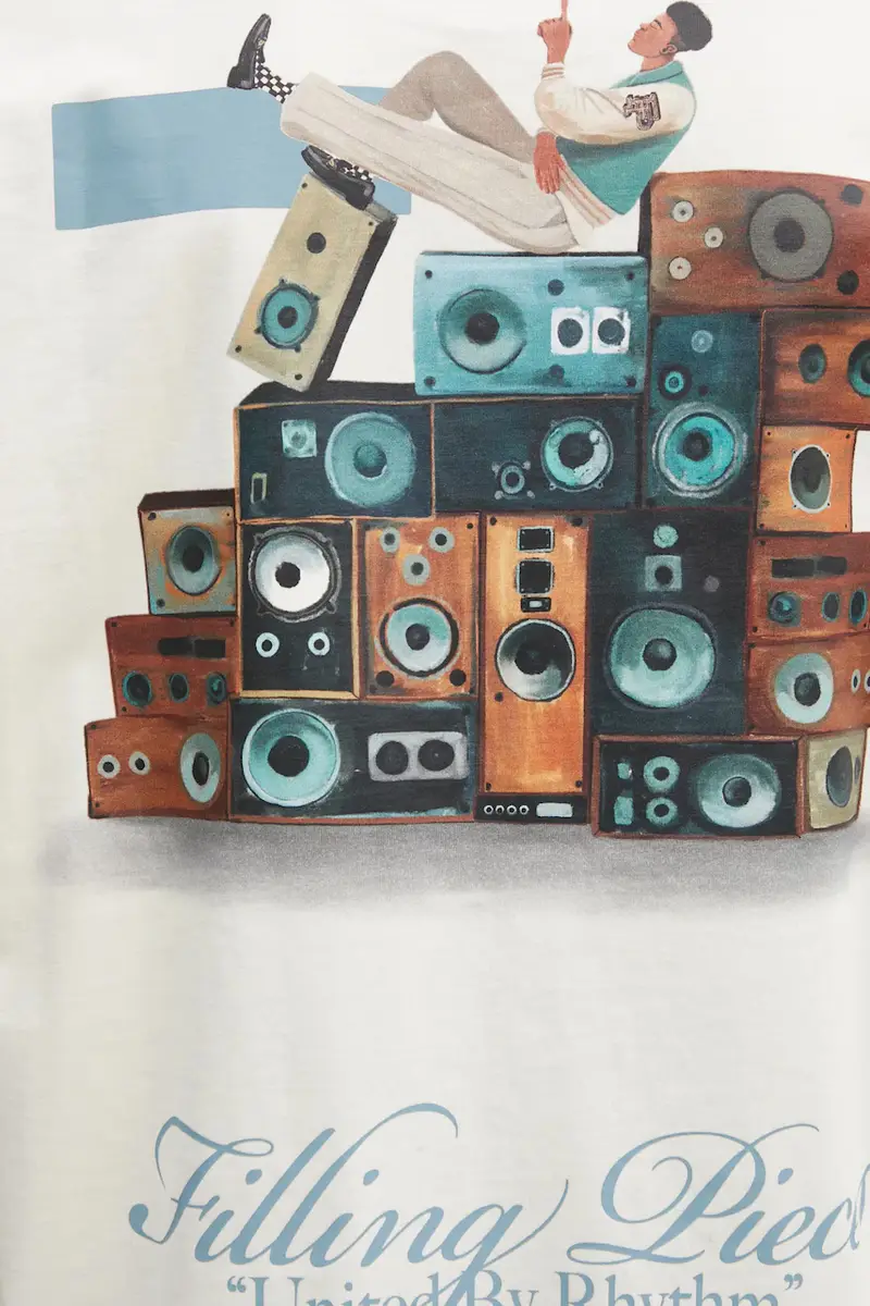 Filling Pieces T-shirt Uomo Beige 3170291 miniatura 5