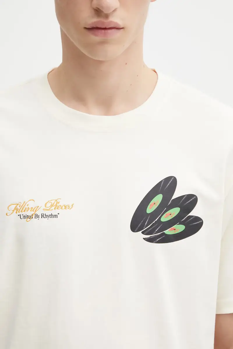 Filling Pieces T-shirt Uomo Beige 3170289 miniatura 4