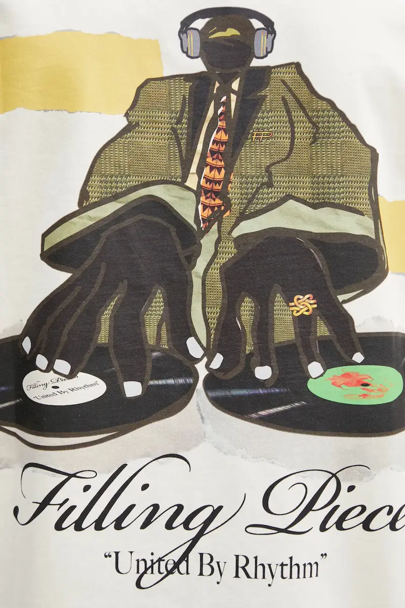 Filling Pieces T-shirt Uomo Beige 3170289 miniatura 5